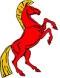логотип компании кузница "Красный конь"