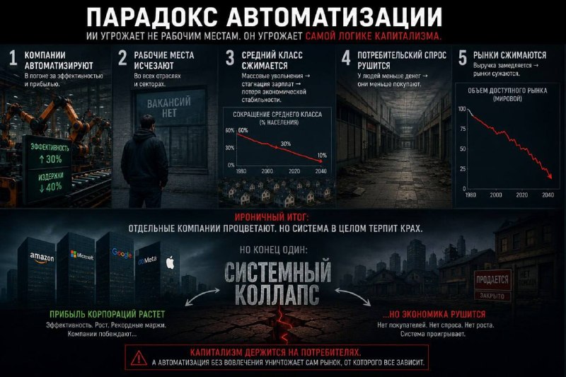 ИИ угрожает не рабочим местам, а самой логике капитализма