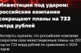 Эксперты оценили снижение инвестпланов компаний в 733 млрд рублей