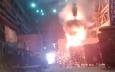 В интернет появилось видео аварии на российском металлургическом заводе