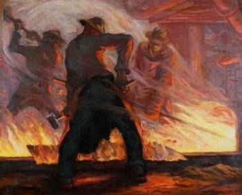 Котов П.И. Магнитка. Конец 1930-х годов. Магнитка отмечает 84-летие