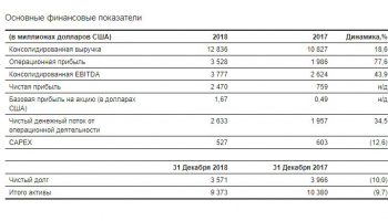 В 2018 году ЕВРАЗ продемонстрировал уверенный рост 